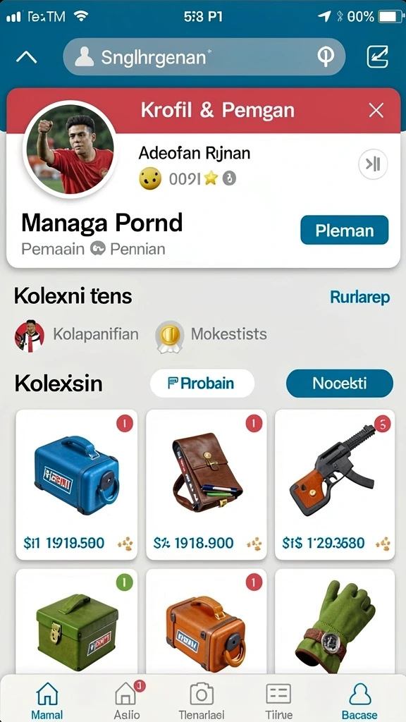mpo1221 - Tangkapan layar menampilkan aksi karakter di level menantang.